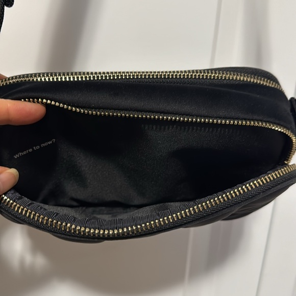Lululemon Black Velour Camera Bag with Gold - Picture 6 of 8